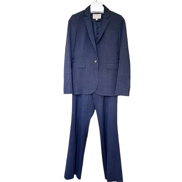 Banana Republic Navy Wool Martin Fit stretch pants size 2 - Picture 3 of 12